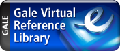 Gale Virtual Reference Library black and blue background logo