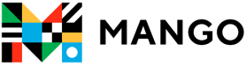 Mango Languages logo with a multi-colored letter 'M'
