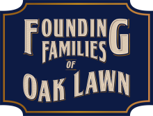 "Founding Families of Oak Lawn" exhibit logo
