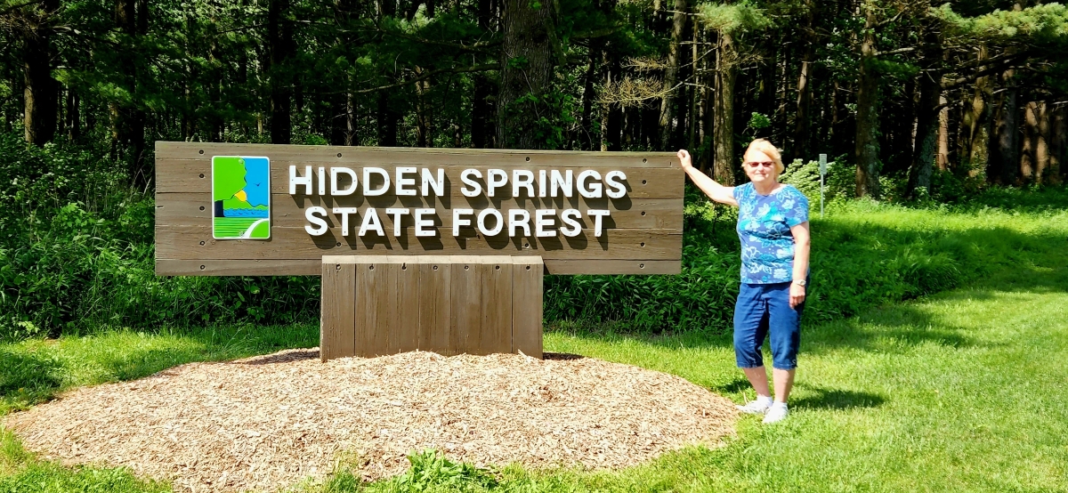 The presenter at a state park.
